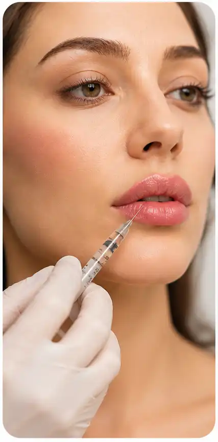 فرم دهی و حجم دهی لب با تزریق فیلر